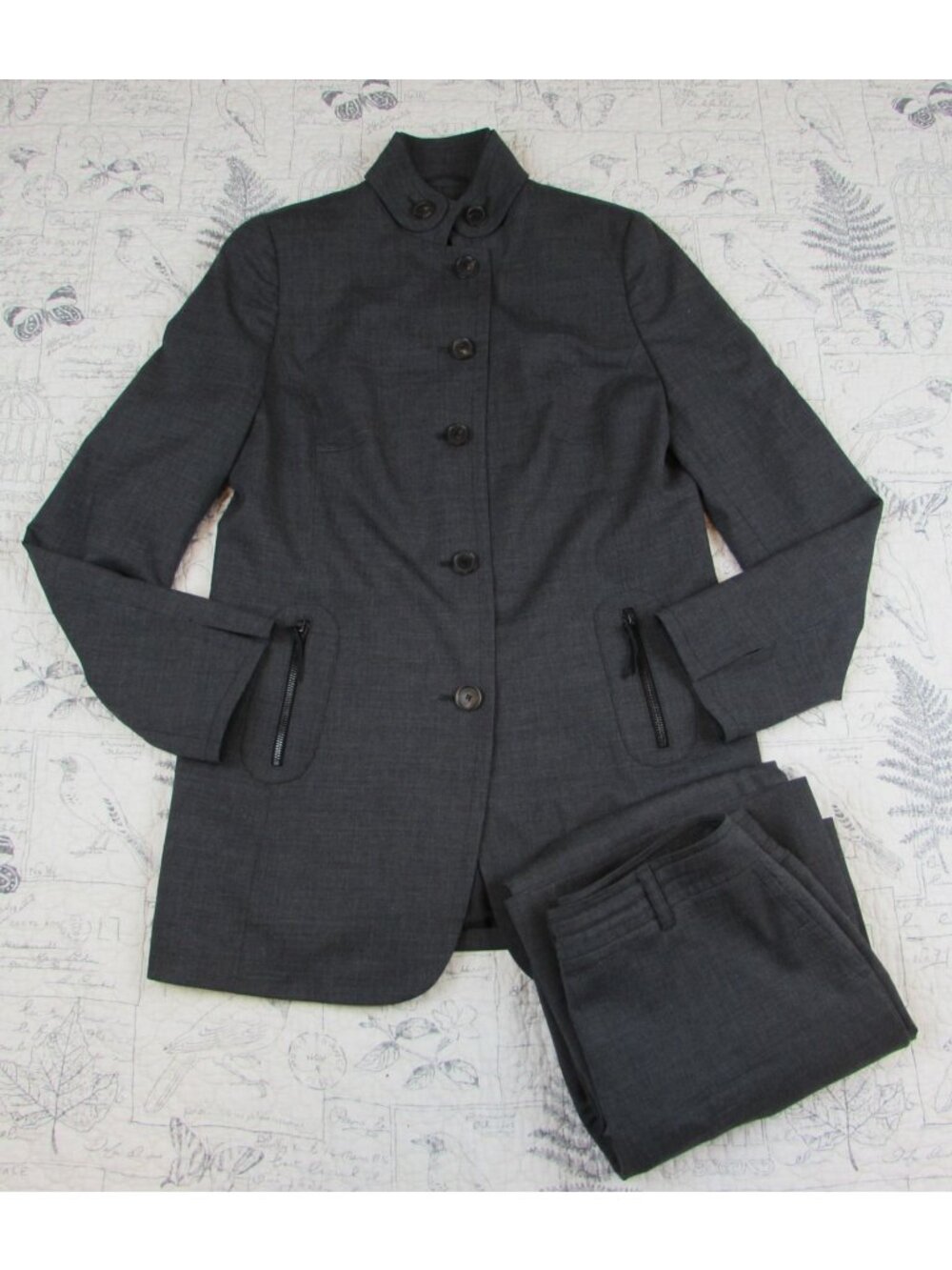Akris Punto pants Suit Four season stretch wool Work Career Jacket 10 pants 6